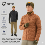 TECTOP Men’s Hiking Down Jacket – Lightweight & Warm