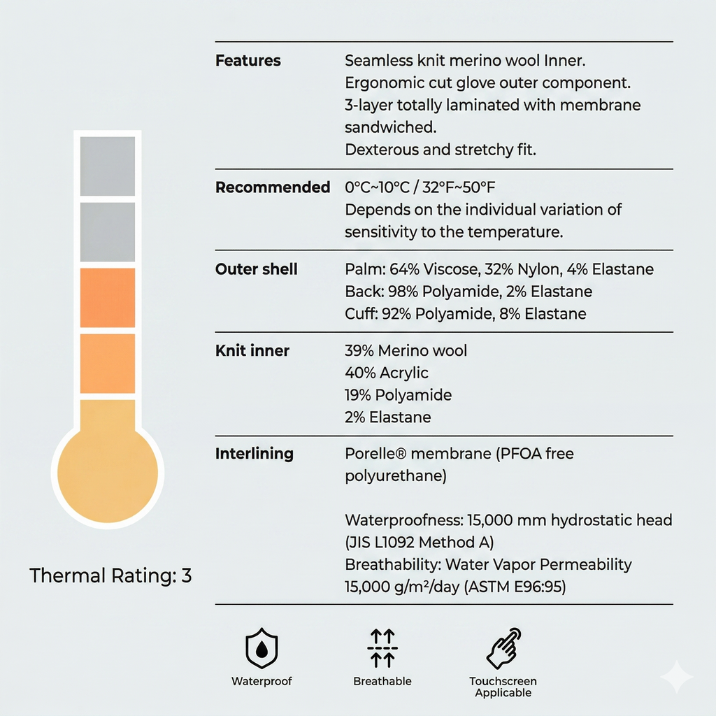 DEXSHELL DexFuze Mud Proof StretchFit Gloves Outdoor Cycling Hiking