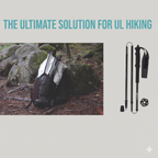 SINANO Folder UL 110cm Carbon Trekking Pole