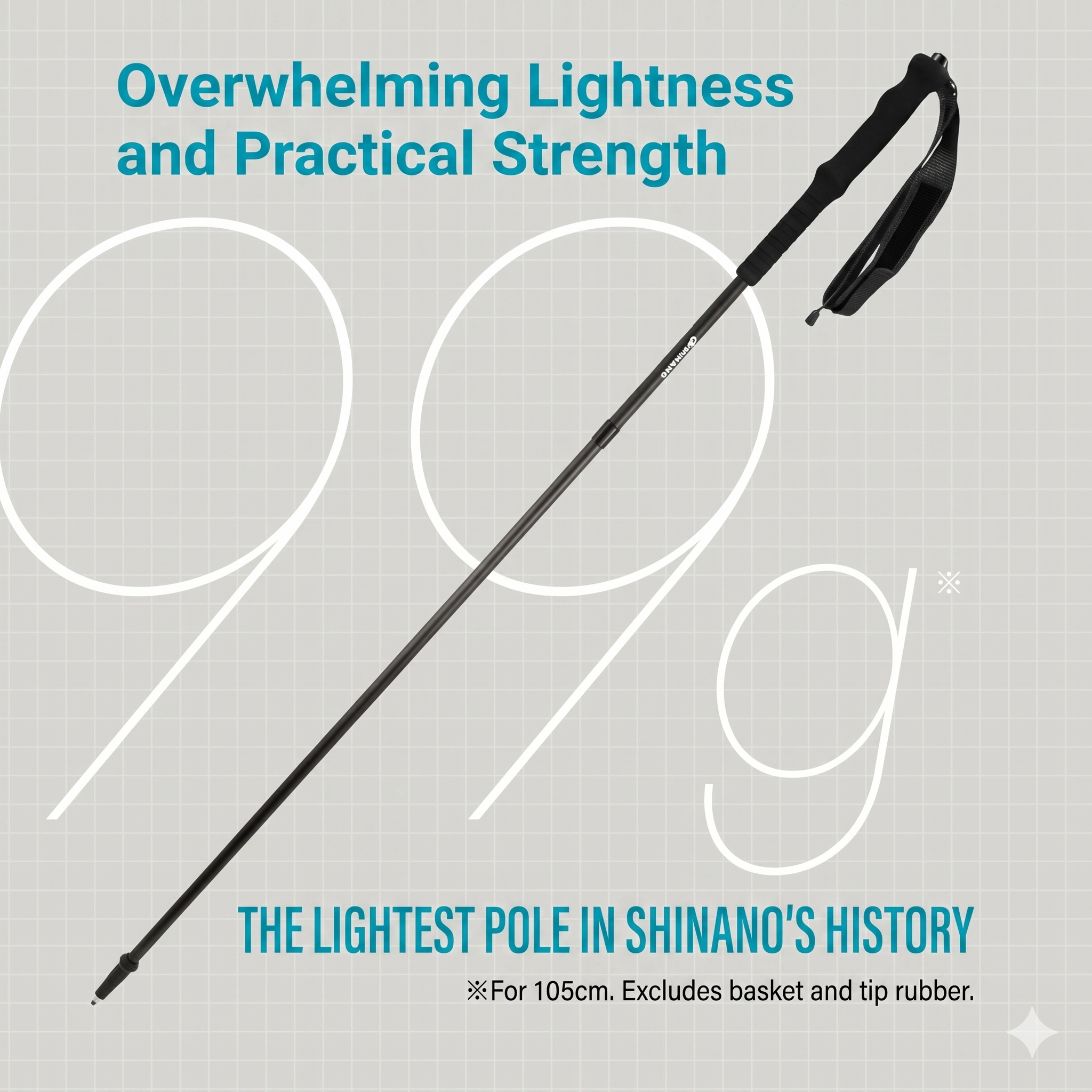 SINANO Folder UL 110cm Carbon Trekking Pole