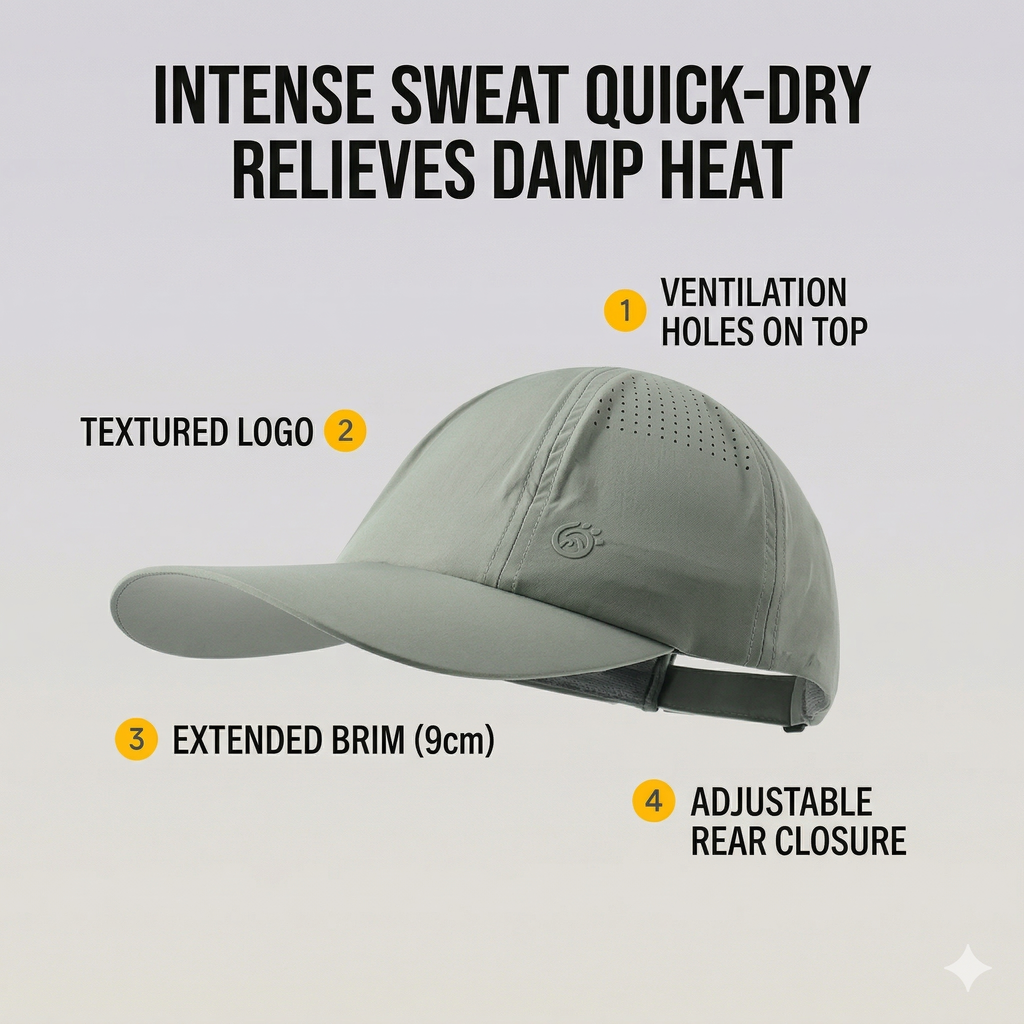 TECTOP Unisex Hiking Cap – UV Protection & Lightweight