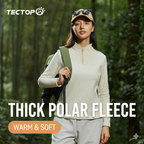 TECTOP Women’s Hiking Half-Zip Fleece Jacket – Warm & Lightweight