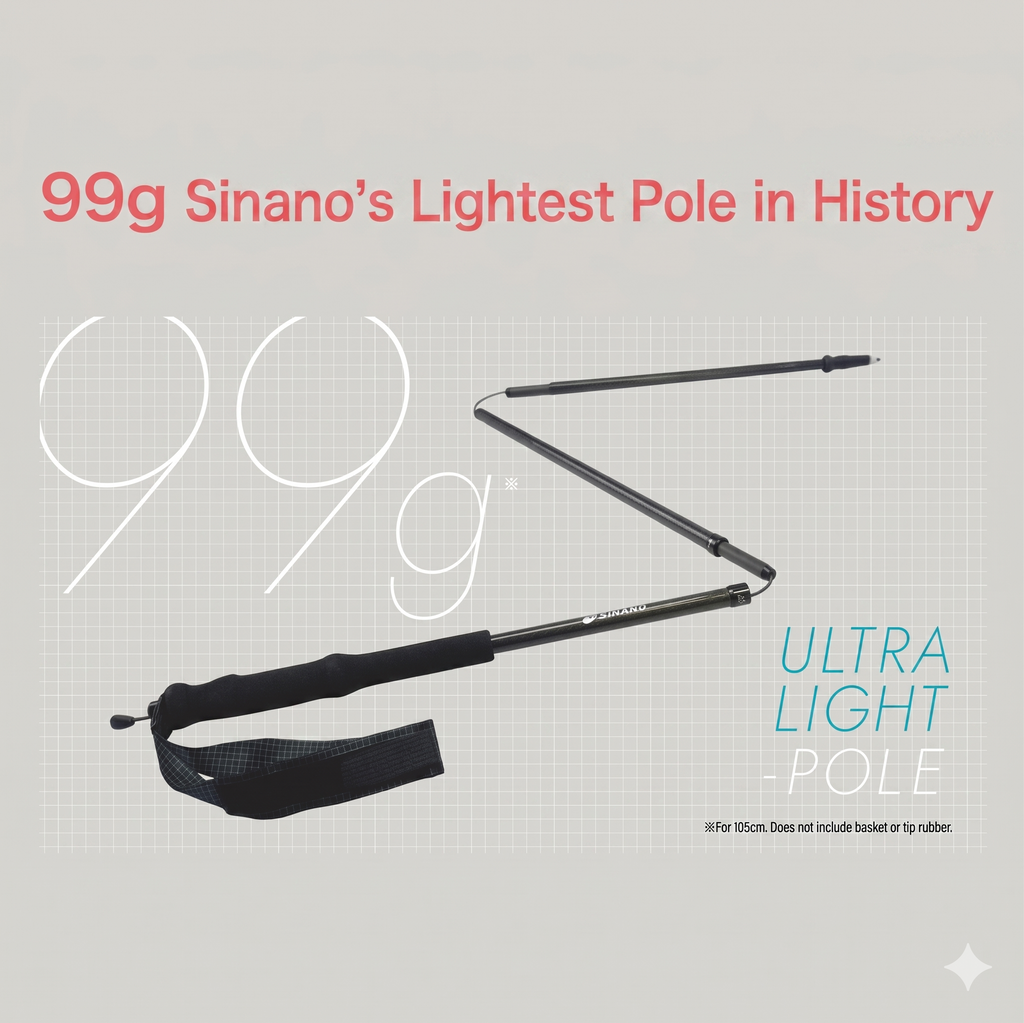 SINANO Folder UL 110cm Carbon Trekking Pole