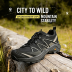HUMTTO Women's Low-Cut Hiking Shoes Breathable & Non-Slip - Silver Grey