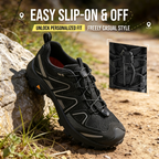 HUMTTO Women's Low-Cut Hiking Shoes Breathable & Non-Slip - Silver Grey