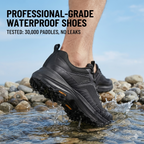 HUMTTO Women’s Low-Cut Hiking Shoes Waterproof & Non-Slip – Milky/Brown
