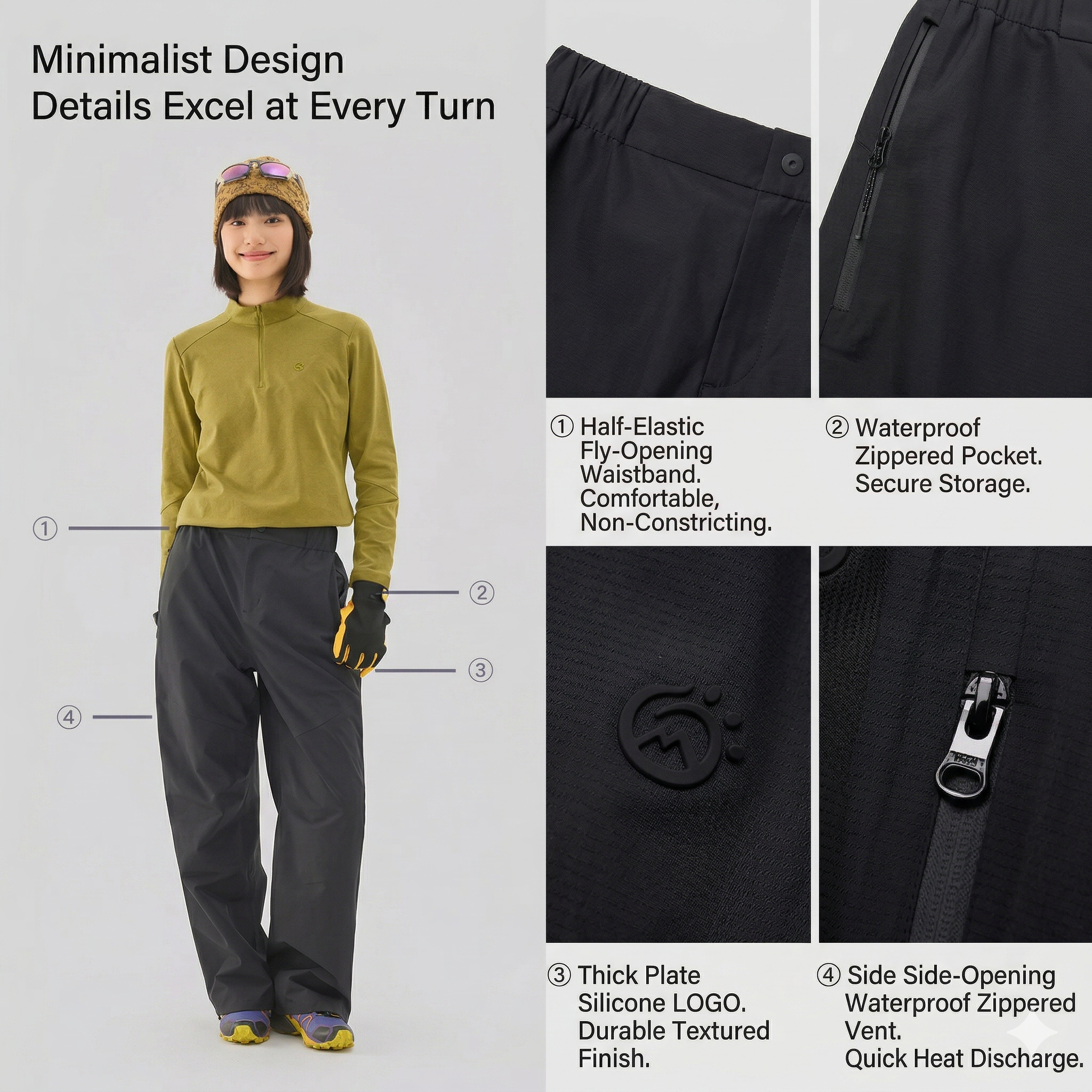 TECTOP Women’s Hiking Pants – Waterproof & Hardshell