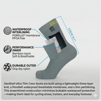 DEXSHELL Ultra Thin Lightweight Waterproof Socks for Hikers