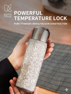 KEITH TITANIUM Flex Pop Lid Vacuum Insulated Water Bottle 430ml Ti3107