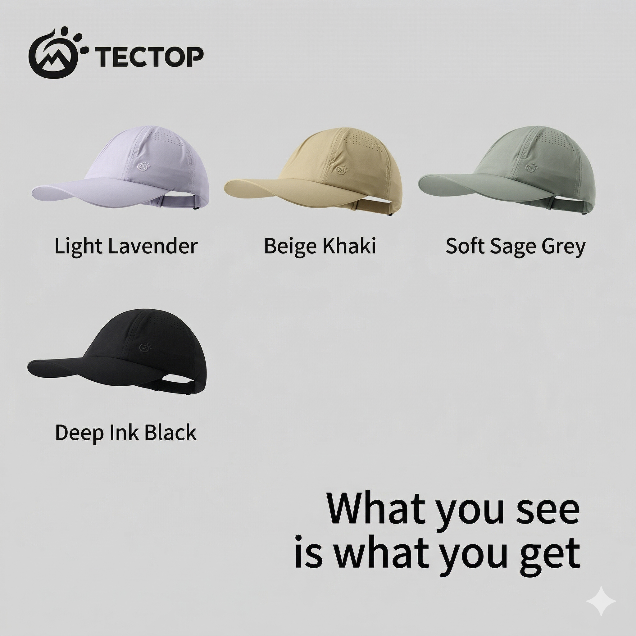 TECTOP Unisex Hiking Cap – UV Protection & Lightweight
