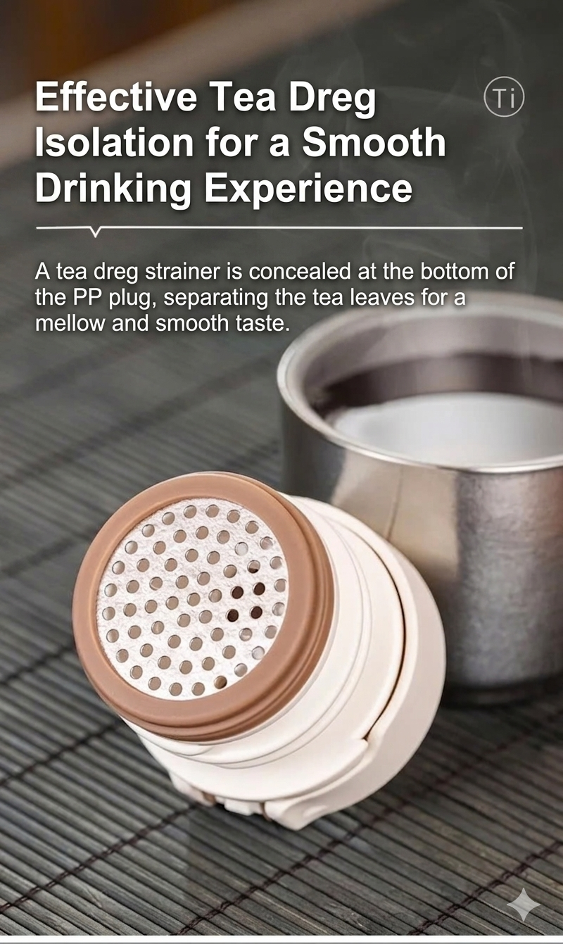 KEITH TITANIUM Flex Pop Lid Vacuum Insulated Water Bottle 430ml Ti3107
