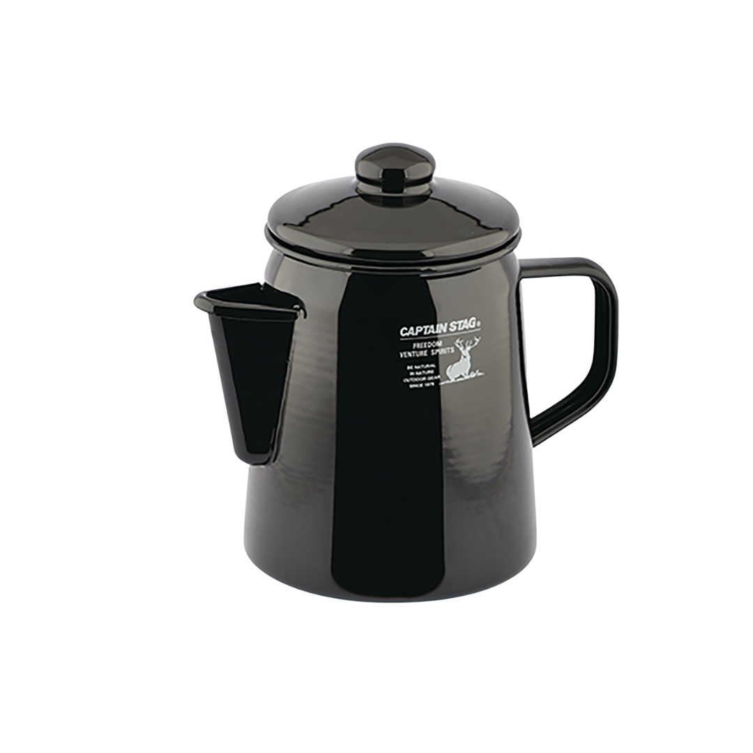 CAPTAIN STAG Black Label Enamel Kettle