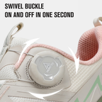 HUMTTO Women’s Low-Cut Trail Running Shoes Lightweight & Non-Slip – Milky Grey/Light Green