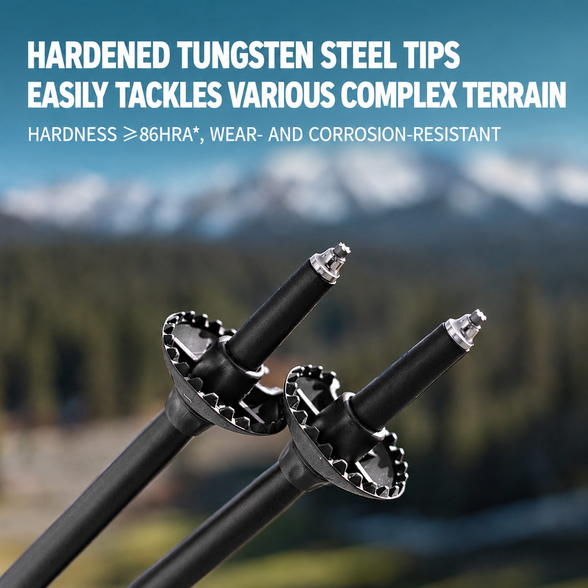 MOBI GARDEN ZT Pole 120 – Ultralight Carbon Fibre Telescopic Trekking Pole (59-120cm)