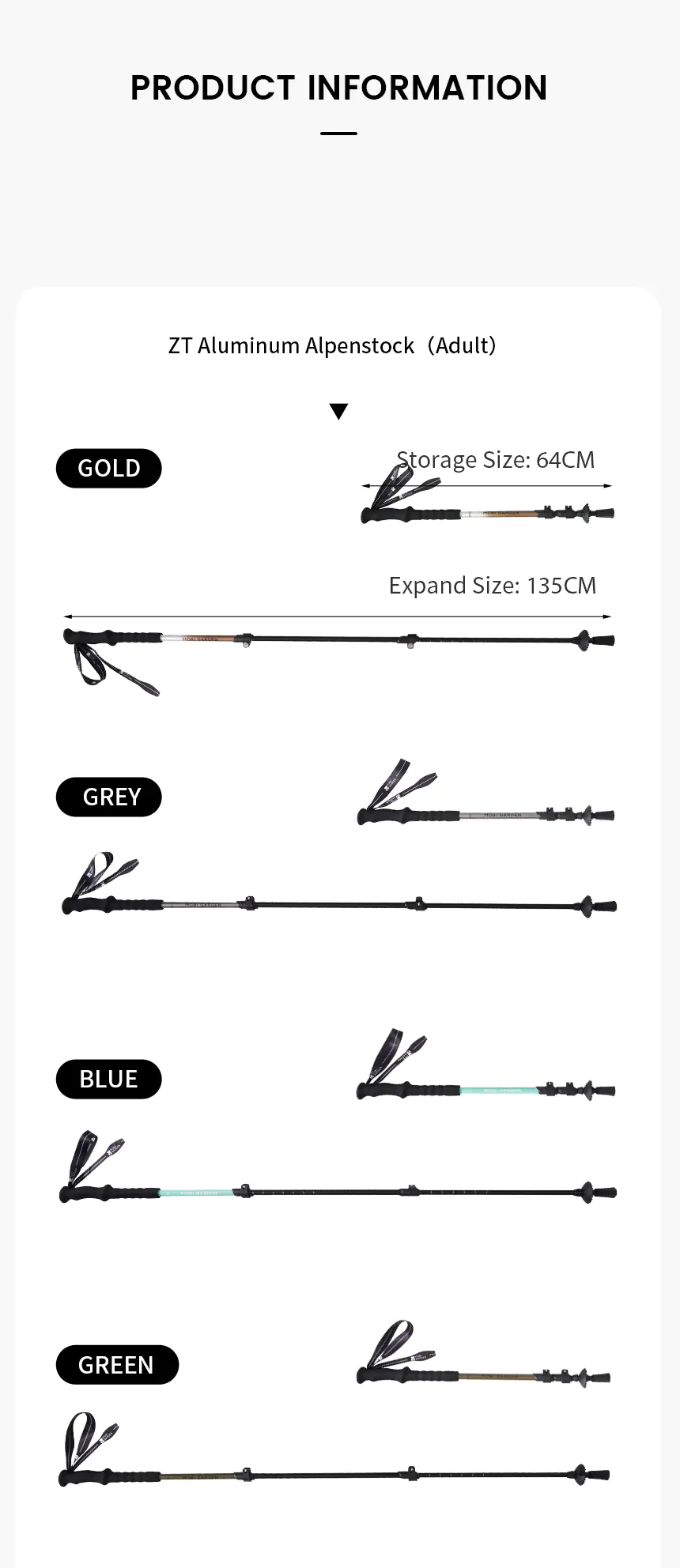 MOBI GARDEN Expedition Trekking Poles
