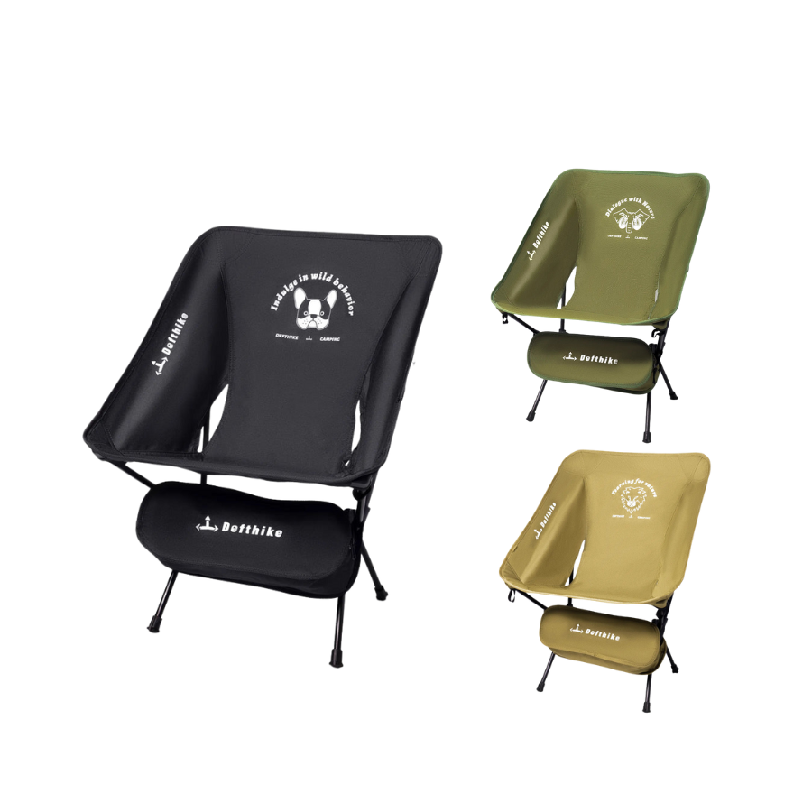DEFTHIKE Foldable Lightweight Moon Chair Low Back Y005