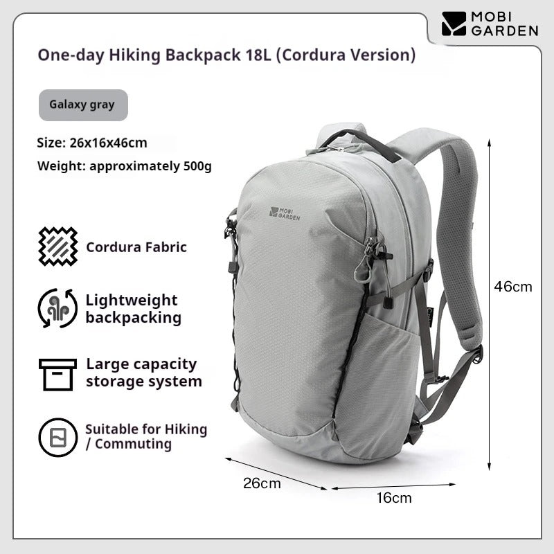 MOBI GARDEN One-Day 18L Hiking Backpack – Cordura Edition