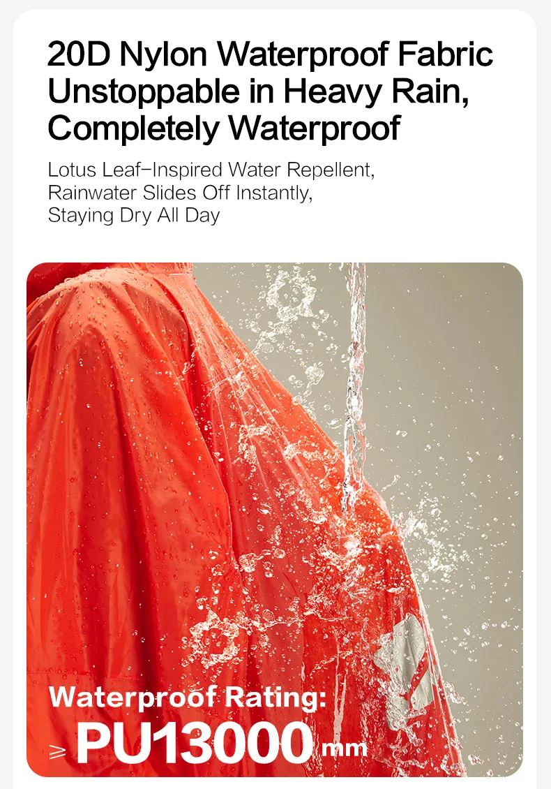 MOBI GARDEN Ultralight Poncho Raincoat