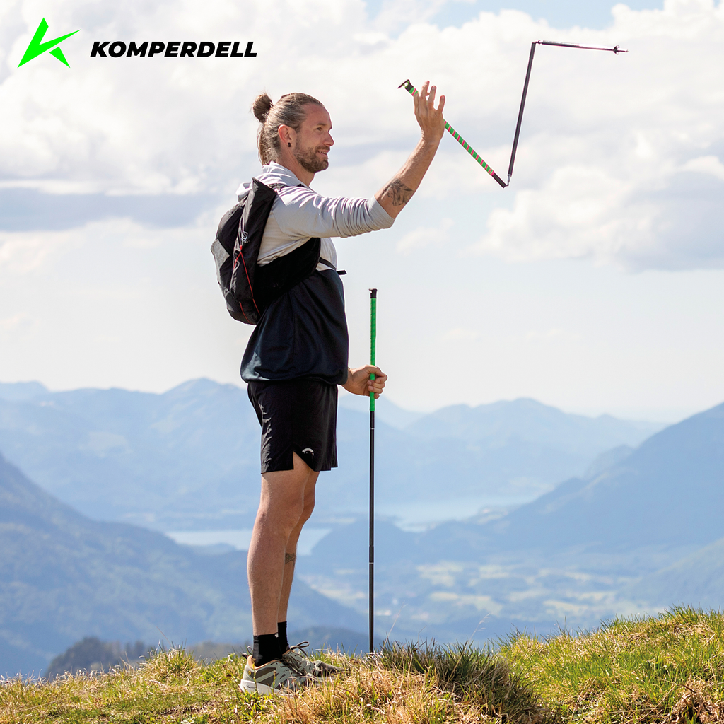 KOMPERDELL FXP Composite Trail Folding Trekking Pole - Pink