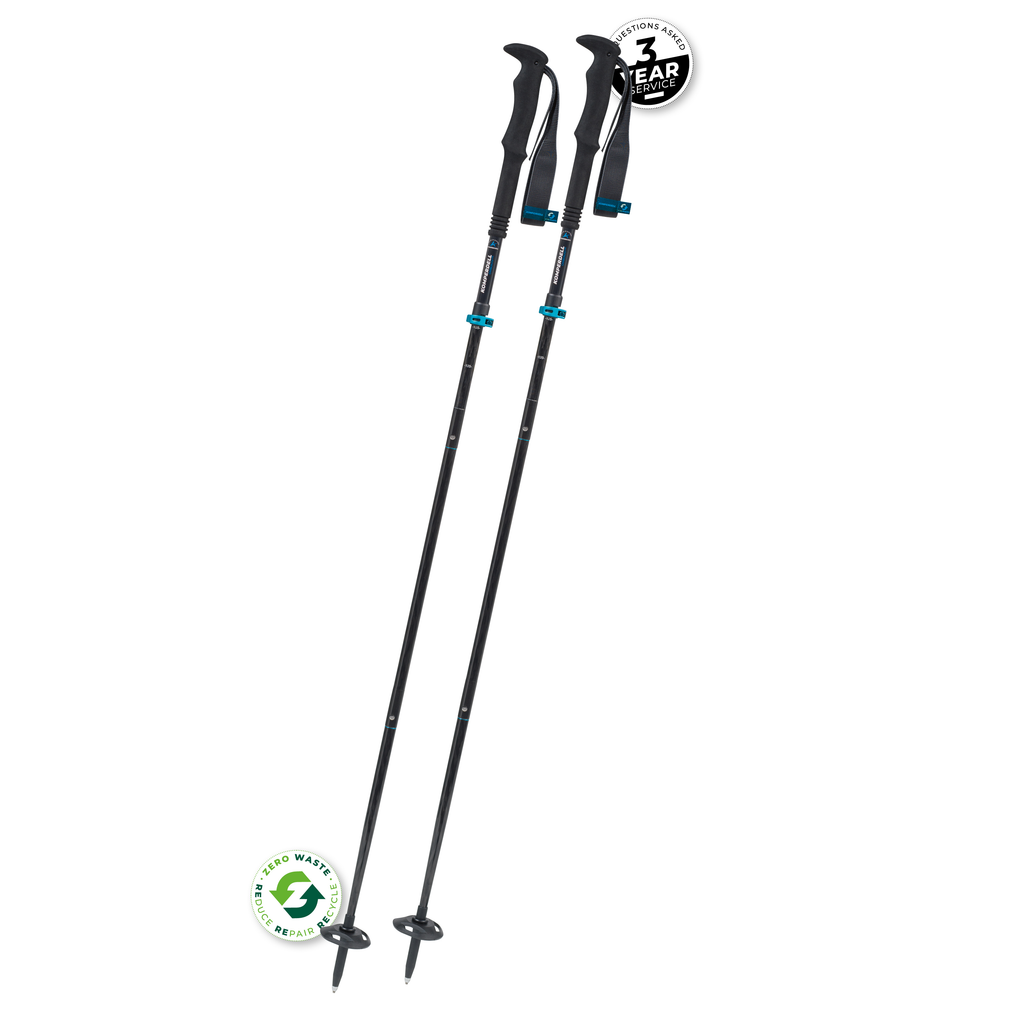 KOMPERDELL FX Lite Carbon Approach Vario Compact Folding Trekking Pole