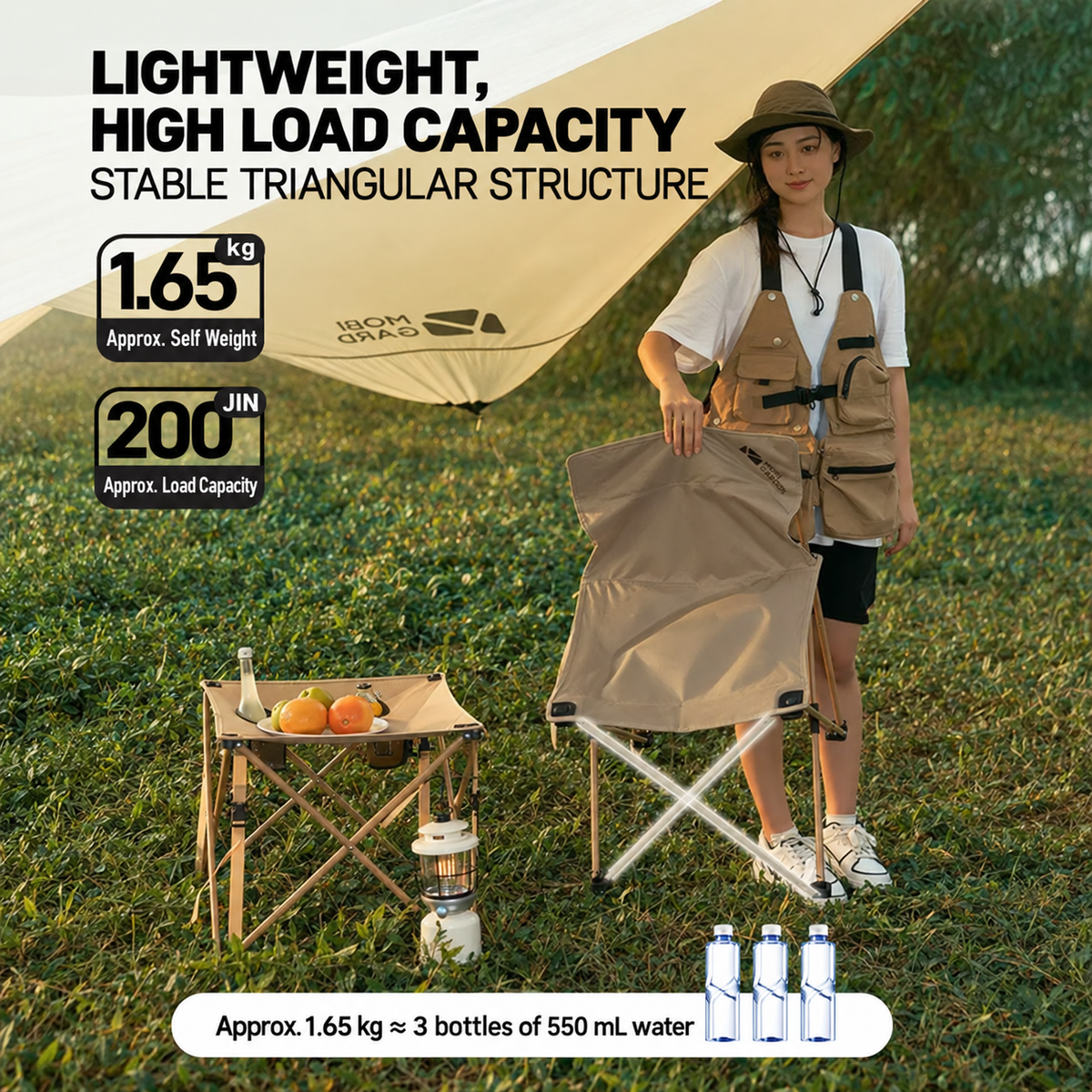 MOBI GARDEN Mini Folding Camping Chair