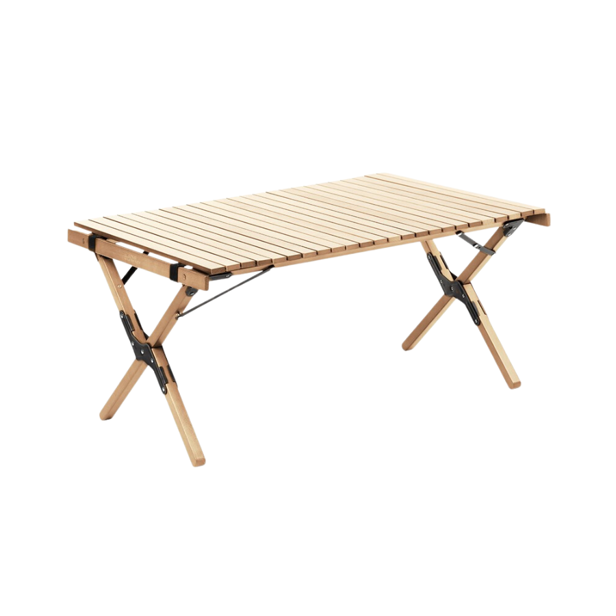 MOBI GARDEN Egg Roll Table European Beech Wood 90cm - M