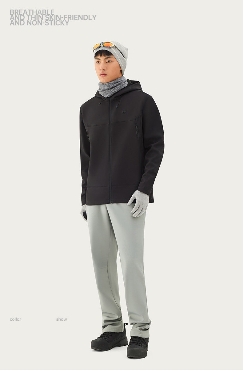 TECTOP Men’s Hiking Jacket – Softshell & Fleece Lined