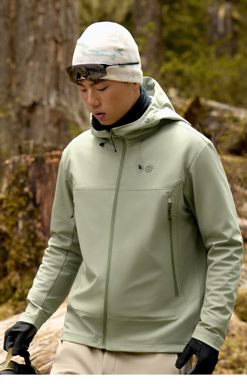 TECTOP Men’s Hiking Jacket – Softshell & Fleece Lined