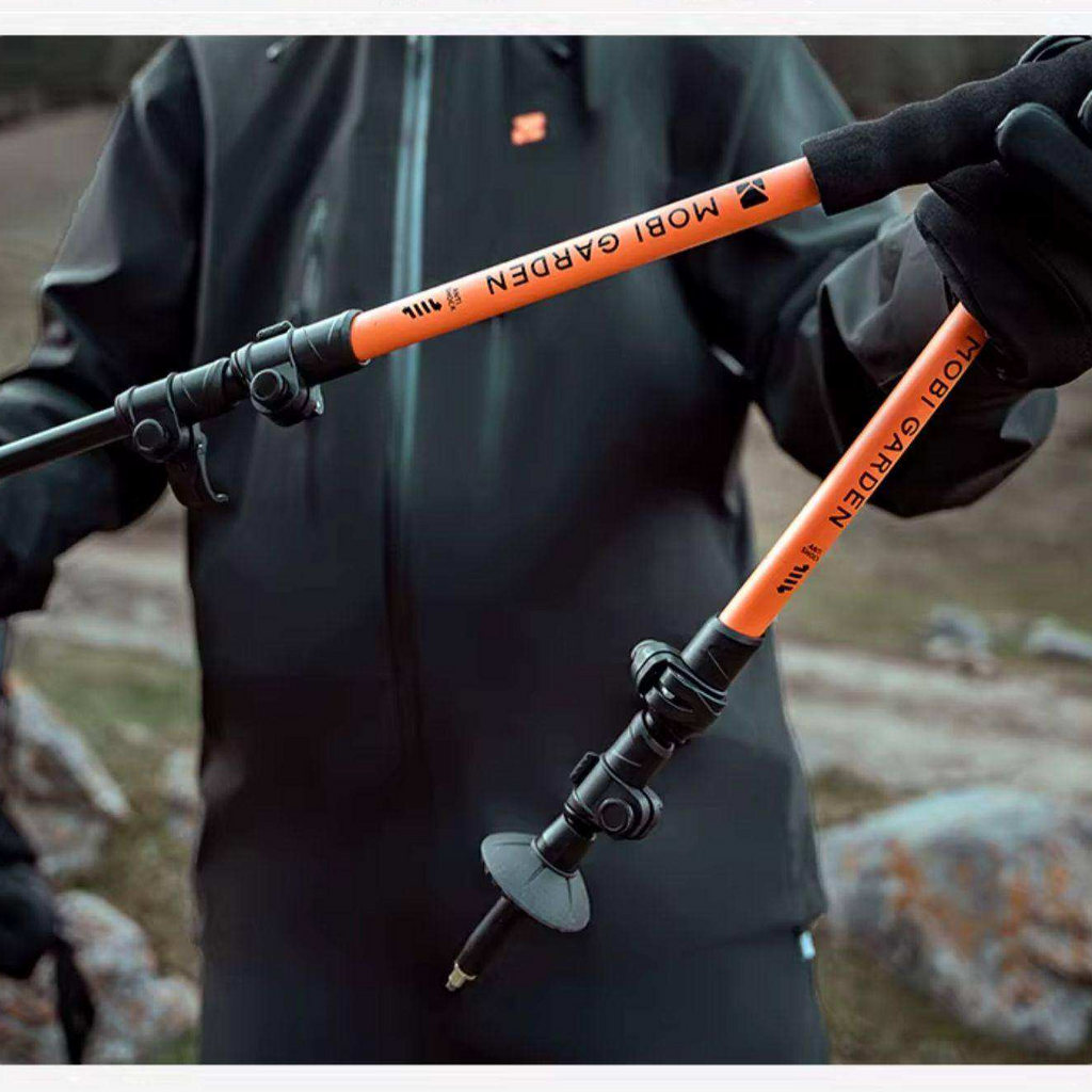 MOBI GARDEN ZT Pole 120 – Aluminum Telescopic with Shock Absorption Trekking Pole (59-120cm)