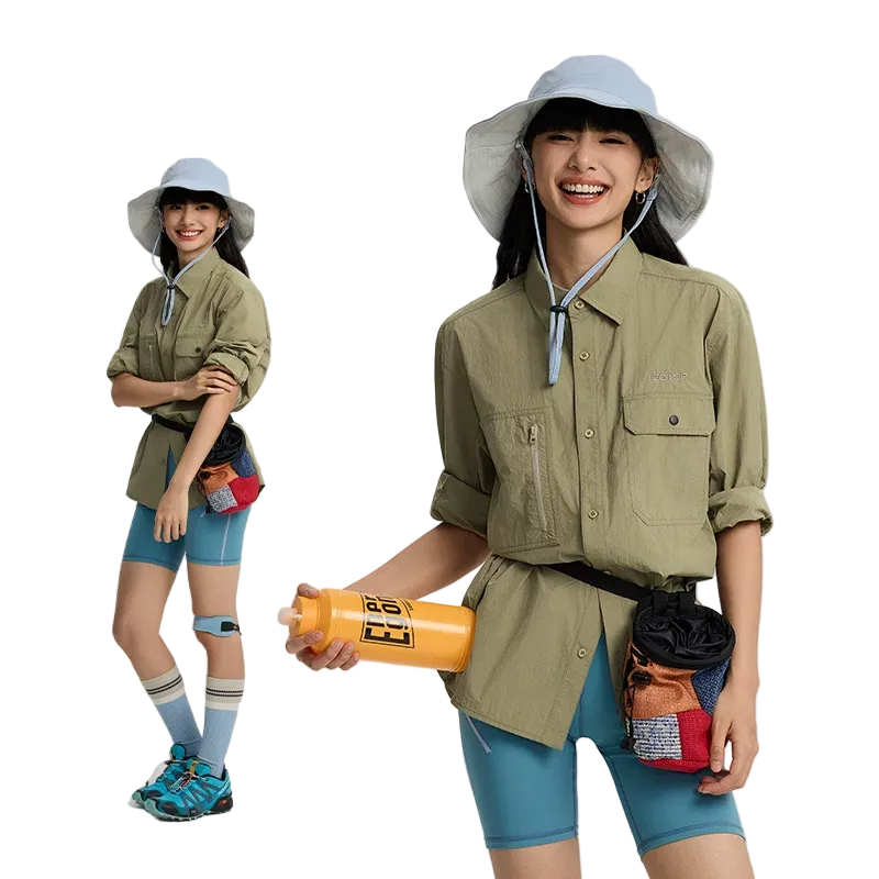 TECTOP Unisex Hiking Long-Sleeve Shirt – UV Protection & Quick-Dry