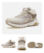 HUMTTO Women’s Mid-Cut Hiking Shoes Waterproof & Durable – Milky/Pink