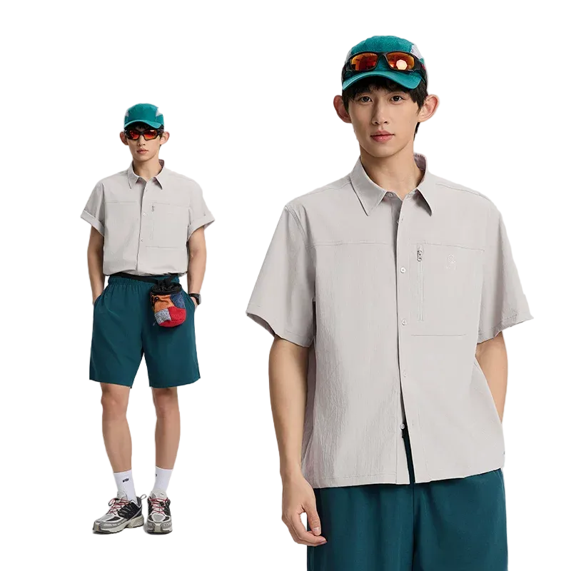 TECTOP Unisex Hiking Short-Sleeve Shirt – UV Protection & Quick-Dry