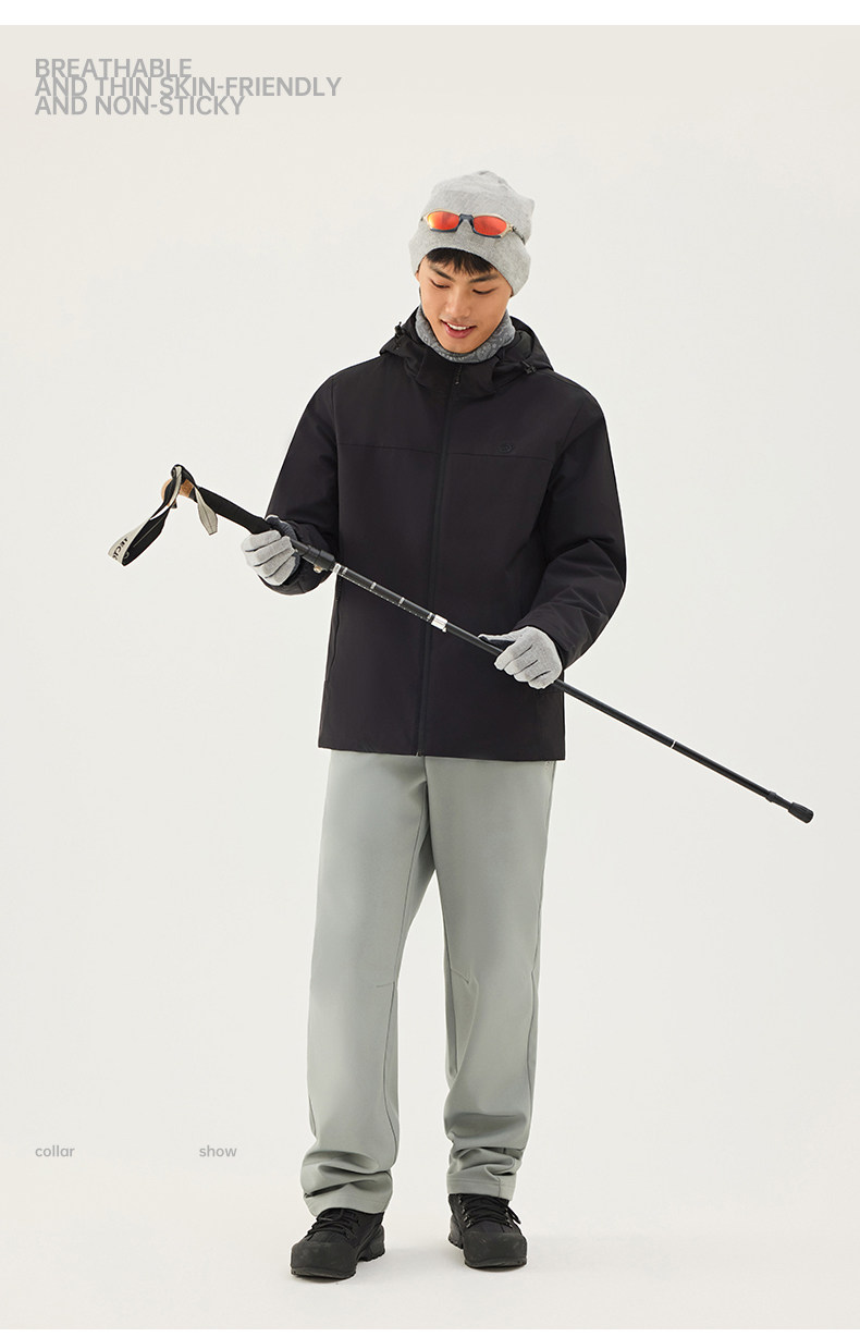 TECTOP Men’s Hiking Jacket – Waterproof & Fleece Lined