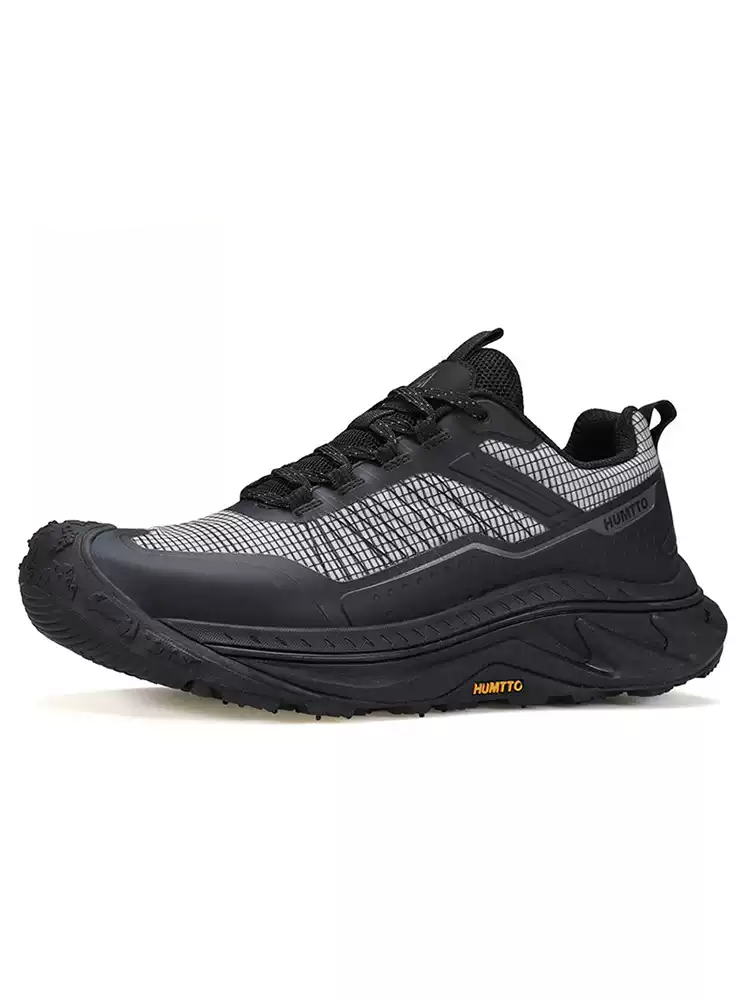 HUMTTO Men’s Low-Cut Trekking Shoes Non-Slip & Shock-Absorbing – Black