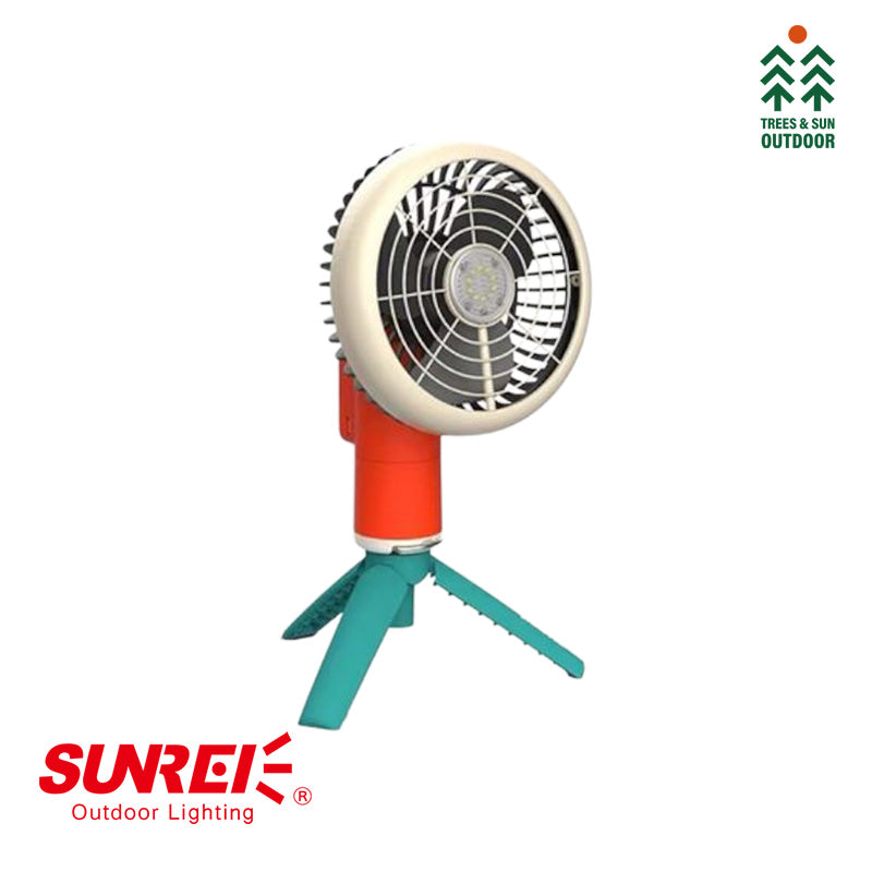 SUNREI Light Fan Mini Multi-Functional Portable Lantern & Fan – 260 Lumens