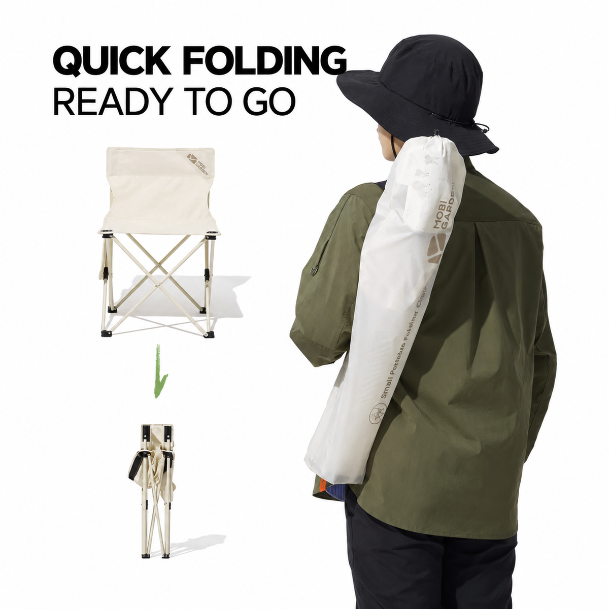 MOBI GARDEN Mini Folding Camping Chair