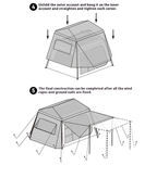 BLACKDOG Yunshe 13 Auto Tent – 395CM × 274CM (4–6 Person)