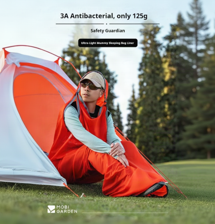 MOBI GARDEN Ultra-Light Mummy Sleeping Bag Liner