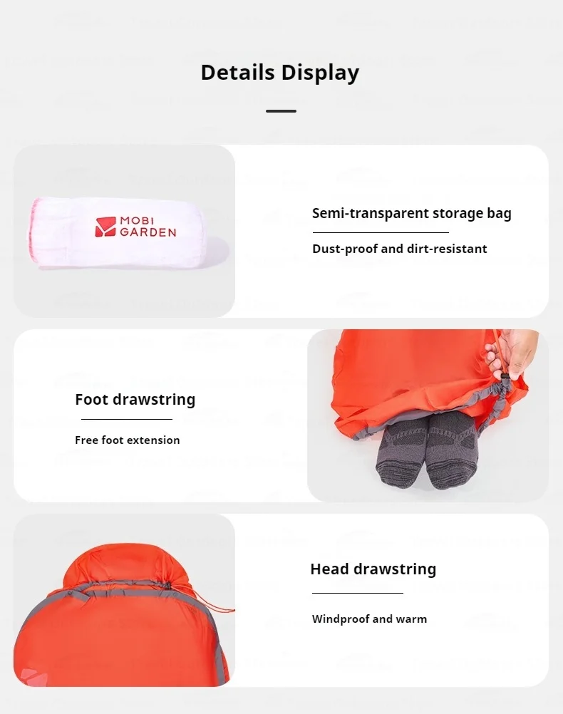 MOBI GARDEN Ultra-Light Mummy Sleeping Bag Liner