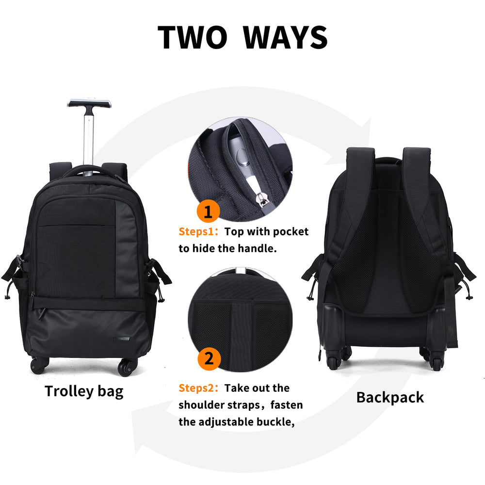 AOKING Rolling Trolley Backpack SLN69569