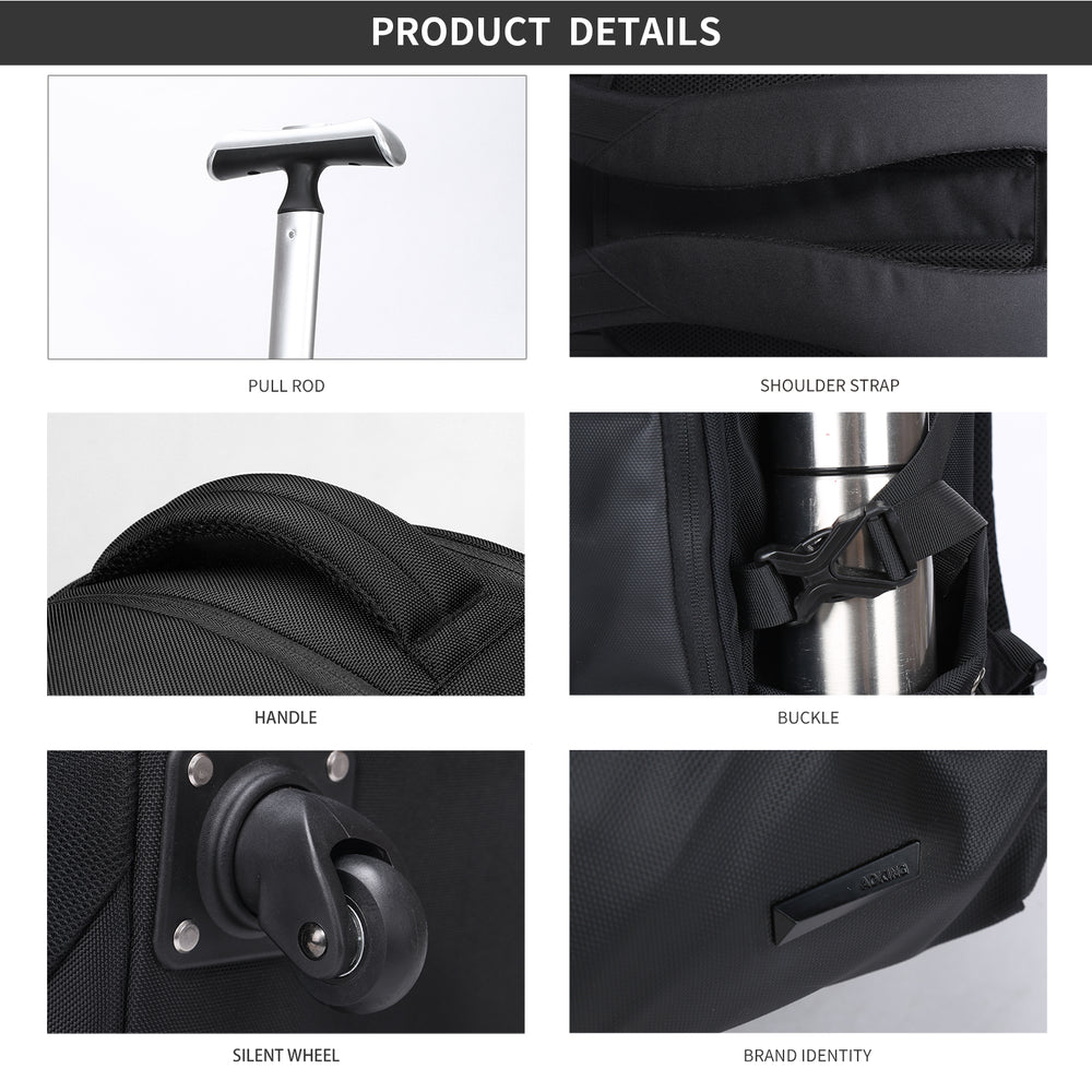AOKING Rolling Trolley Backpack SLN69569