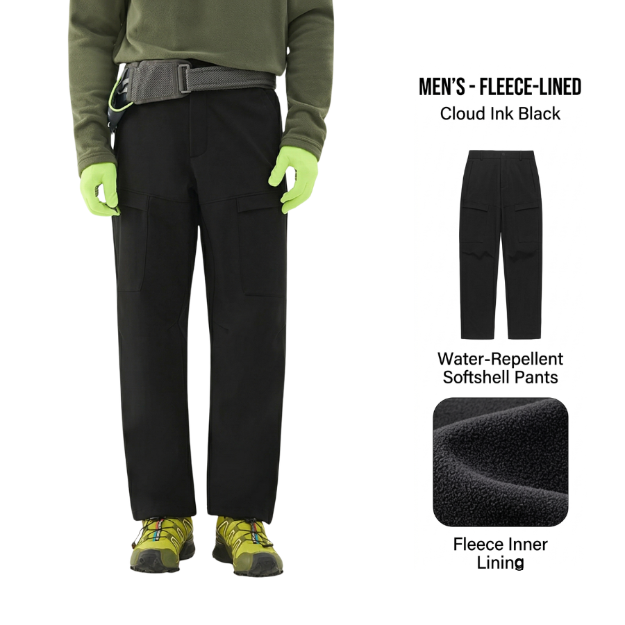 TECTOP Men’s Hiking Pants – Water Repellent & Fleece Lined