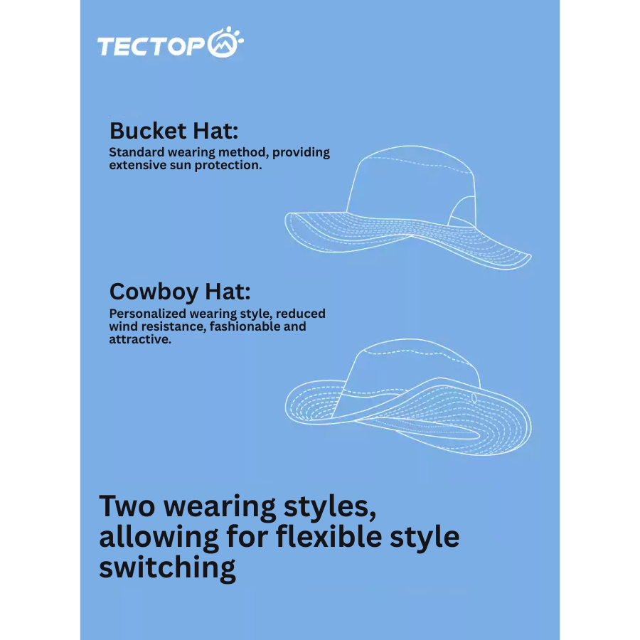 TECTOP Unisex Hiking Hat – UV Protection & Quick-Dry