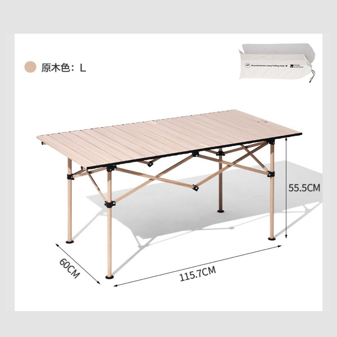 MOBI GARDEN ShanXiang Folding Egg Roll Table – L