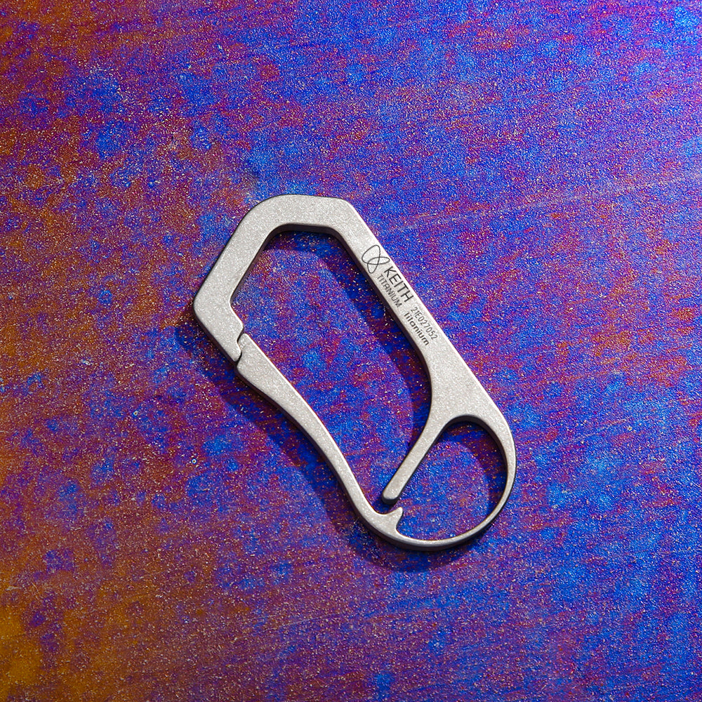 KEITH TITANIUM Carabiner with Hanging Buckle Ti1155