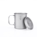KEITH TITANIUM Single-Wall Mug with Folding Handle & Lid 300ml Ti3201