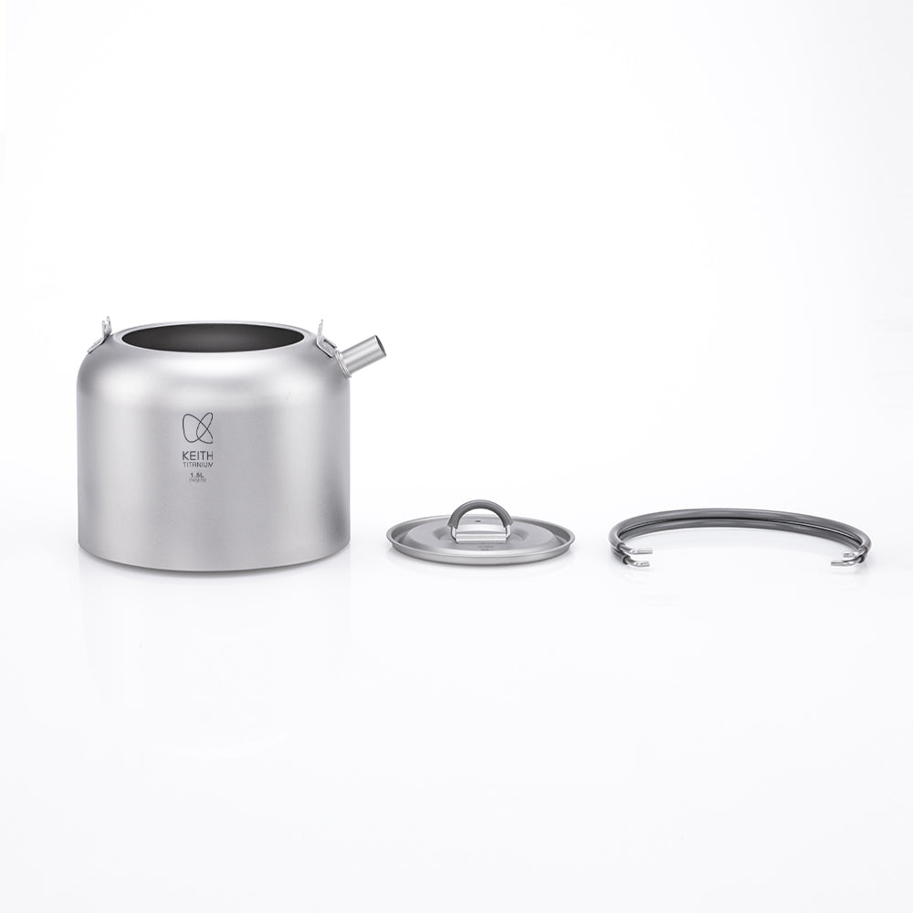 KEITH TITANIUM Kettle with Foldable Handle 1.5L Ti3907