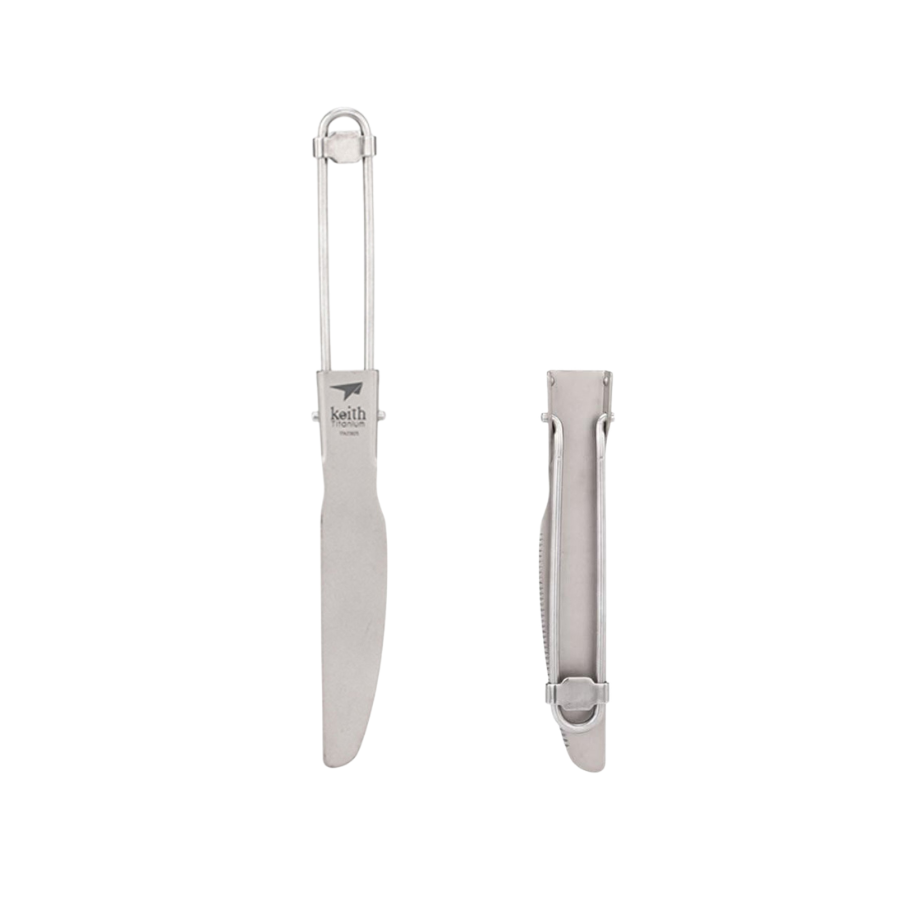 KEITH TITANIUM Foldable Cutlery Set Ti5300