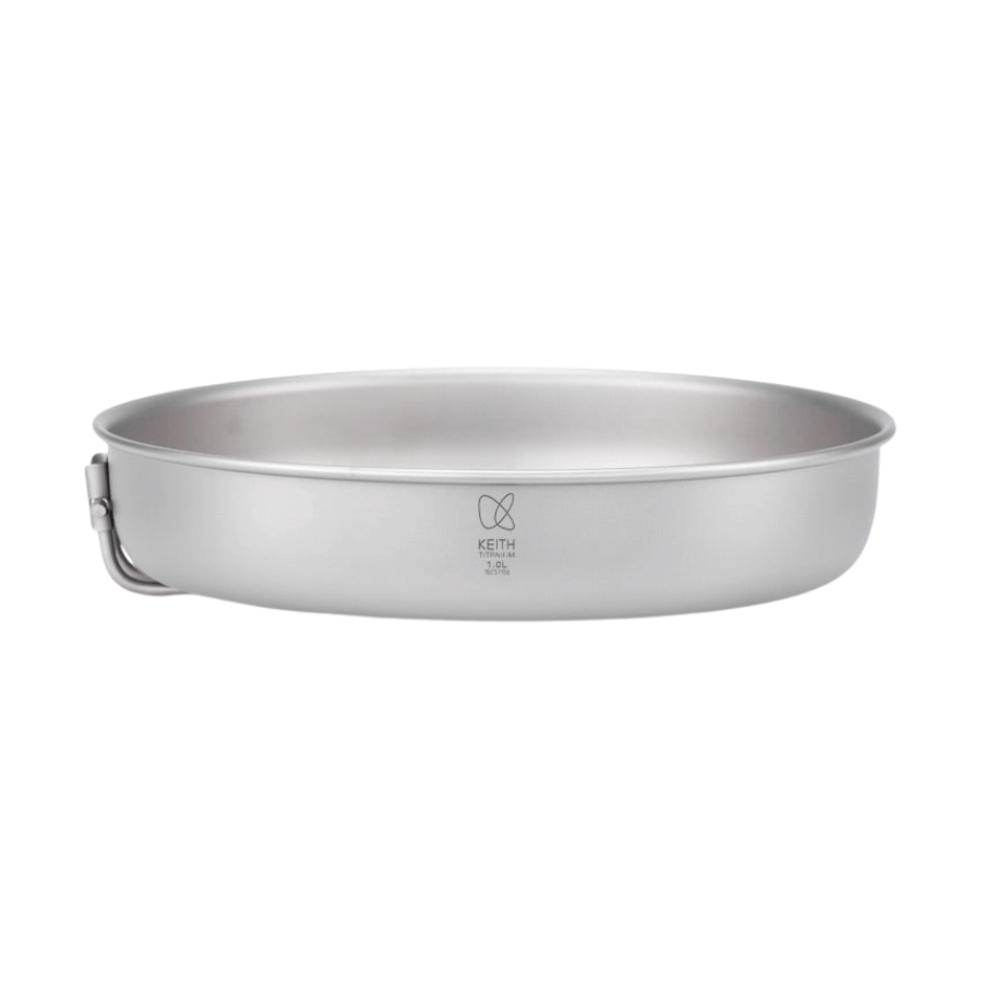 KEITH TITANIUM Fry Pan with Folding Handle 1000ml Ti6034