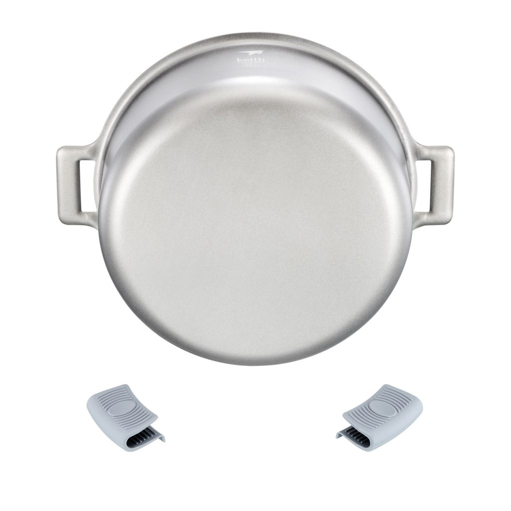 KEITH TITANIUM Cooking Pot 5.5L with Lid Ti8125